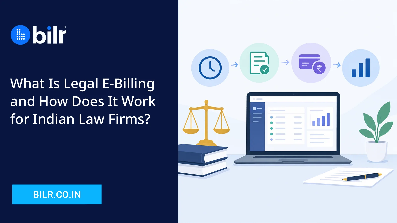 Legal e-billing software helping Indian law firms manage time recording, invoicing, payments, and billing
